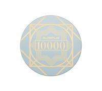 SLOWPLAY Nash - Fichas de Póquer Cerámica, 39 mm, 10 Gramos, 50 Unidades | Fichas Profesionales de Casino con Denominación de 10000 para Texas Hold'em