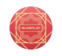 SLOWPLAY Nash - Fichas de Póquer Cerámica, 39 mm, 10 Gramos, 50 Unidades | Fichas Profesionales de Casino en Rojo sin Denominación para Texas Hold'em
