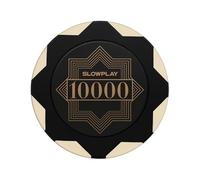 SLOWPLAY Nash Fichas de póquer Clay | Fichas Numeradas de póquer Tournament, 40 mm, 14 Gramos, 50 Unidades | Juego Fichas de Póquer, Arcilla Fichas de Póquer Ideal para Texas Holdem Poker (10000)