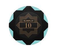 SLOWPLAY Nash Fichas de póquer Clay | Fichas Numeradas de póquer Tournament, 40 mm, 14 Gramos, 50 Unidades | Juego Fichas de Póquer, Arcilla Fichas de Póquer Ideal para Texas Holdem Poker (10)