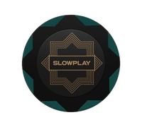 SLOWPLAY Nash Fichas de Póquer Clay | Tournament, 40 mm, 14 Gramos, 50 Unidades | Arcilla Blanca Ideal para Texas Holdem Poker (Verde)