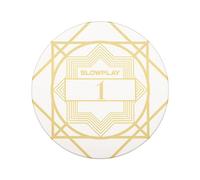 SLOWPLAY Nash Fichas de póquer de cerámica a granel, de grado casino de cerámica de 12 gramos para Texas Hold'em, 43 mm fichas profesionales paquete de 50 con denominación de 1