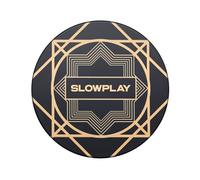 SLOWPLAY Nash Fichas de póquer de cerámica a Granel, fichas de póquer de cerámica de Grado de Casino de 12 Gramos para Texas Hold'em, fichas Profesionales de 43 mm, Paquete de 50 (Negro)