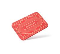 SLOWPLAY Placas rectangulares de fichas de póquer en Rojo, Paquete de 10 Piezas, Placas Profesionales de Estilo Europeo sin denominación, Compuesto de cerámica de 34 Gramos