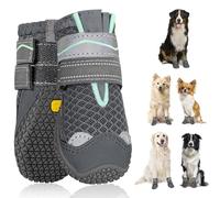 SlowTon Protección de Las Patas de los Zapatos de Perro, Zapatos de Perro Antideslizantes e Impermeables, Suela de Goma Reflectante, Botas de Nieve de Invierno para Mascotas