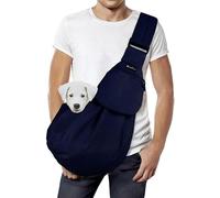 SlowTon Transportín para Perros, Correa Ajustable del Hombro para Perros Pequeños, Bolsa De Transporte para Perros, Porta Mascotas con Bolsillo Frontal con Cremallera, Cinturón De Seguridad