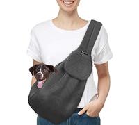 SlowTon Transportín para Perros, Correa Ajustable del Hombro para Perros Pequeños, Bolsa De Transporte para Perros, Porta Mascotas con Bolsillo Frontal con Cremallera, Cinturón De Seguridad