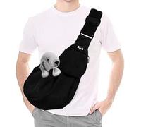 SlowTon Transportín para Perros, Correa Ajustable del Hombro para Perros Pequeños, Bolsa De Transporte para Perros, Porta Mascotas con Bolsillo Frontal con Cremallera, Cinturón De Seguridad