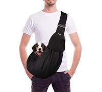 SlowTon Transportín para Perros, Correa Ajustable del Hombro para Perros Pequeños, Bolsa De Transporte para Perros, Porta Mascotas con Bolsillo Frontal con Cremallera, Cinturón De Seguridad