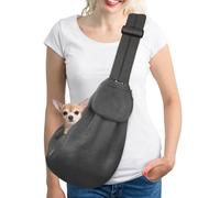 SlowTon Transportín para Perros, Correa Ajustable del Hombro para Perros Pequeños, Bolsa De Transporte para Perros, Porta Mascotas con Bolsillo Frontal con Cremallera, Cinturón De Seguridad