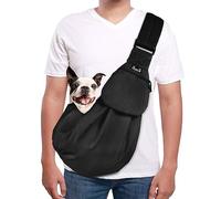SlowTon Transportín para Perros, Correa Ajustable del Hombro para Perros Pequeños, Bolsa De Transporte para Perros, Porta Mascotas con Bolsillo Frontal con Cremallera, Cinturón De Seguridad
