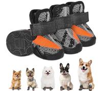 SlowTon Zapatos para Perros Pequeños - 4PCS Botas Transpirables Protectores Patas para Pavimento Caliente en Verano, Botines para Perros con Suelas Antideslizantes para Caminar, Correr Senderismo