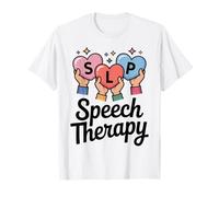 SLP Logopedia Corazones Manos Habla Lenguaje Patólogo Camiseta