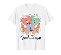SLP Logopedia Manos Corazones Habla Lenguaje Patólogo Camiseta