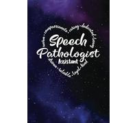 SLPA Gifts For Women - a Blank Lined Journal with Heart Words, Great for Showing Your Appreciation: Purple and Blue Universe design