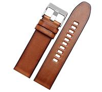 SLPWLPC Correa de reloj de piel auténtica para correa de reloj diésel DZ4476/4482 DZ7408 7406 4318, correa de 22, 24, 26, 28 mm, tamaño grande, para hombre