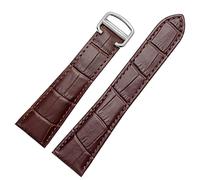 SLPWLPC Correa de reloj para Tank de piel auténtica para hombre, correa de cuero Claire, correa de reloj mecánico London Solo, accesorios de reloj mecánico de 25 mm