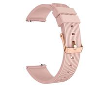 SLPWLPC Correa de silicona de 20 mm para Galaxy Watch de 42 mm, reloj 4 5 para Active 2 40 44 mm Classic 42 46 mm, pulsera de hebilla de oro rosa