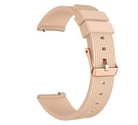 SLPWLPC Correa de silicona de 20 mm para Galaxy Watch de 42 mm, reloj 4 5 para Active 2 40 44 mm Classic 42 46 mm, pulsera de hebilla de oro rosa