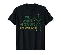 SLS Ghost Hunting Respuestas Paranormal Investigador Humor Camiseta gráfica económica, Hombre, Negro, M