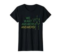SLS Ghost Hunting Respuestas Paranormal Investigador Humor Camiseta gráfica económica, Mujer, Negro, XL