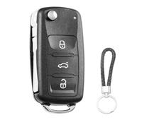 SLshiBo - Carcasa para llave de coche para VW Golf Mk6 Tiguan Skoda Polo T5 Passat Seat Octavia CC (3 botones)