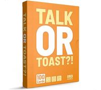 SLSK Games Talk or Toast!? - The Unique Drinking Game - Drinking Game with 100 Cards - Drinking Game - Card Game - Party Game for Adults - from 18 Years Old - English Version
