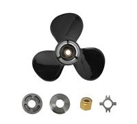 SLSRPMT Hélice de paso de 14 x 13 para motor de barco Mercury Marine 40 50 60 70 75 80 90 100 115 125 140 HP Motor de barco de aluminio Prop 48-77340A45 15 dientes estriados derecha con kit de buje