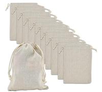 SLTAXAR 10 PCS Bolsas de Algodón Pequeñas con Cordón 15x20cm Bolsa de Tela para Regalo Bolsa Pequeña de Tela para Pintar Bolsas de Algodon Regalo Reutilizables para Fiesta Navidad Cumpleaños Bodas