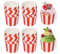 SLTAXAR 100 PCS Molde de Papel para Magdalenas, Moldes para Cupcakes, Cápsulas Magdalenas de Papel Resistentes a Altas Temperaturas, Molde dePapel para Muffins para Cumpleaños, Bodas y Fiestas