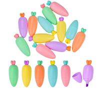 SLTAXAR 18 Piezas Mini Fluorescente Subrayadores Resaltadores Mini rotuladores para estudiantes Bolsas de fiesta Papelería divertida Forma de caramelo dulce