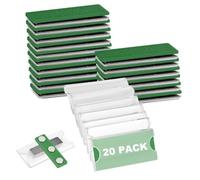 SLTAXAR 20 Pack Placa Identificativa Uniforme Personal Placas Nombre con Imán de 3 Puntos Etiquetas Identificación Imanes Chapas Identificativas Personal Placas para Identificar Nombre Ropa Chaquetas