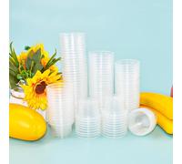 SLTAXAR 200 PCS Vasos de Chupito de Plástico 30ml/3cl I Mini Vasos Plastico Reutilizables I Vasos de Plástico Transparente I Vasos de Chupito Divertidos I Vasos de Chupito para Tequila, Vodka Whisky