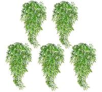 SLTAXAR 5 PCS Plantas Artificiales Colgantes 82 cm de Largo, Hiedra Artificiales de Bambú para Interior y Exterior, Plantas Falsa Decorativas para Pared, Balcón, Jardín, Bodas, Hogar y Oficina