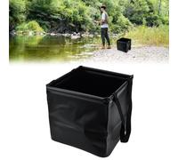 SLTAXAR Cubo Plegable Camping 25L, Cubo Plegable para Pescar, Cubo Plegable Camping Negro, Cubo de Agua Plegable Portátil, contenedor de Agua Plegable para Jardín Viajes Senderismo Pesca