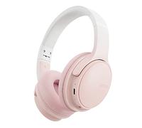 SLuB Auriculares Inalámbricos, Auriculares Bluetooth Plegables, Sonido Estéreo HD, Micrófono HD Integrado, 30H de Autonomía, para Móvil, PC, TV, Juegos, Exteriores, Oficina (Rosa)
