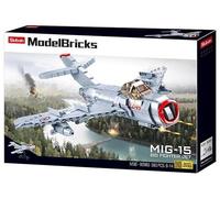 Sluban Bloques Modelo Ejército M38-B0983 Avión MIG 15, Jet Ruso 583 Piezas