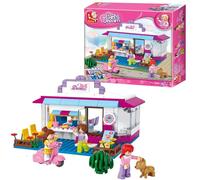 Sluban CONSTRUCCIӓN DE Juego - SUEӑO DE Nueva Chica Series - CAFӉ