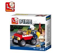 Sluban Construcción Bomberos 58 Piezas 14x14cm