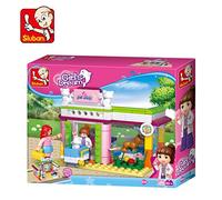 Sluban- Construcción Tienda Mascotas, Multicolor, 195 Piezas (M38-B0602)