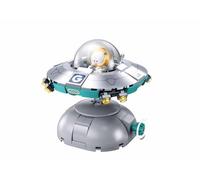 Sluban Garfield - Nave Espacial, Juego de construcción, 193 Piezas, rotación Manual, para niños de 6 a 12 años