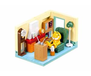 Sluban Garfield - Salón, Juego de construcción, 219 Piezas, Figura incluida, para niños de 6 a 12 años