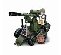 Sluban Klemmbausteine SL07124 WWII - Mini Kit de construcción Schütz (77 Piezas) [M38-B0678C], Juego de Bloques de construcción, Soldados, con Figura del ejército de la WWII, Multicolor, 4 años