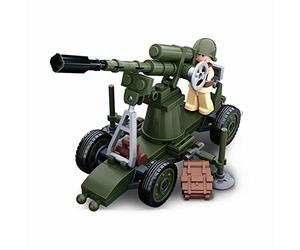 Sluban Klemmbausteine SL07124 WWII - Mini Kit de construcción Schütz (77 Piezas) [M38-B0678C], Juego de Bloques de construcción, Soldados, con Figura del ejército de la WWII, Multicolor, 4 años