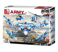 Sluban M38-B0665 Army-6 Into 1 Fight Jet (Caja de Regalo), Color Multi-Colors M38-B0665