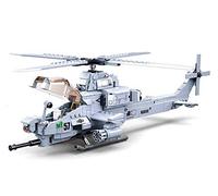 Sluban-SL95708 Hubschrauber Modelbricks-ah-1z Helicóptero de Ataque, Multicolor, Medium (M38-B0838)
