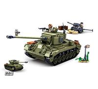 Sluban Tanque mediano M38-B0860 Pershing 2 en 1 Multicolor