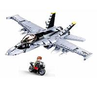 Sluban- Model Bricks-F/A-18E Super Bumblebee, M38-B0928, Multicolor