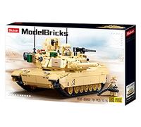 Sluban- Model Bricks-M1A2 Sep V2 Abrams Main Battle Tank 781pcs, M38-B0892, Multicolor