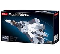 Sluban Model Bricks M38-B0986 SU-57 Caza 2 En 1 893 Bloques De Construcción OVP